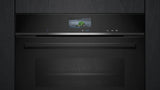 iQ700 Built-in Compact Oven With Steam Function 60 x 45 cm Black CS736G1B1 (Home Connect)