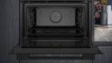 iQ700 Built-in Compact Oven With Steam Function 60 x 45 cm Black CS736G1B1 (Home Connect)