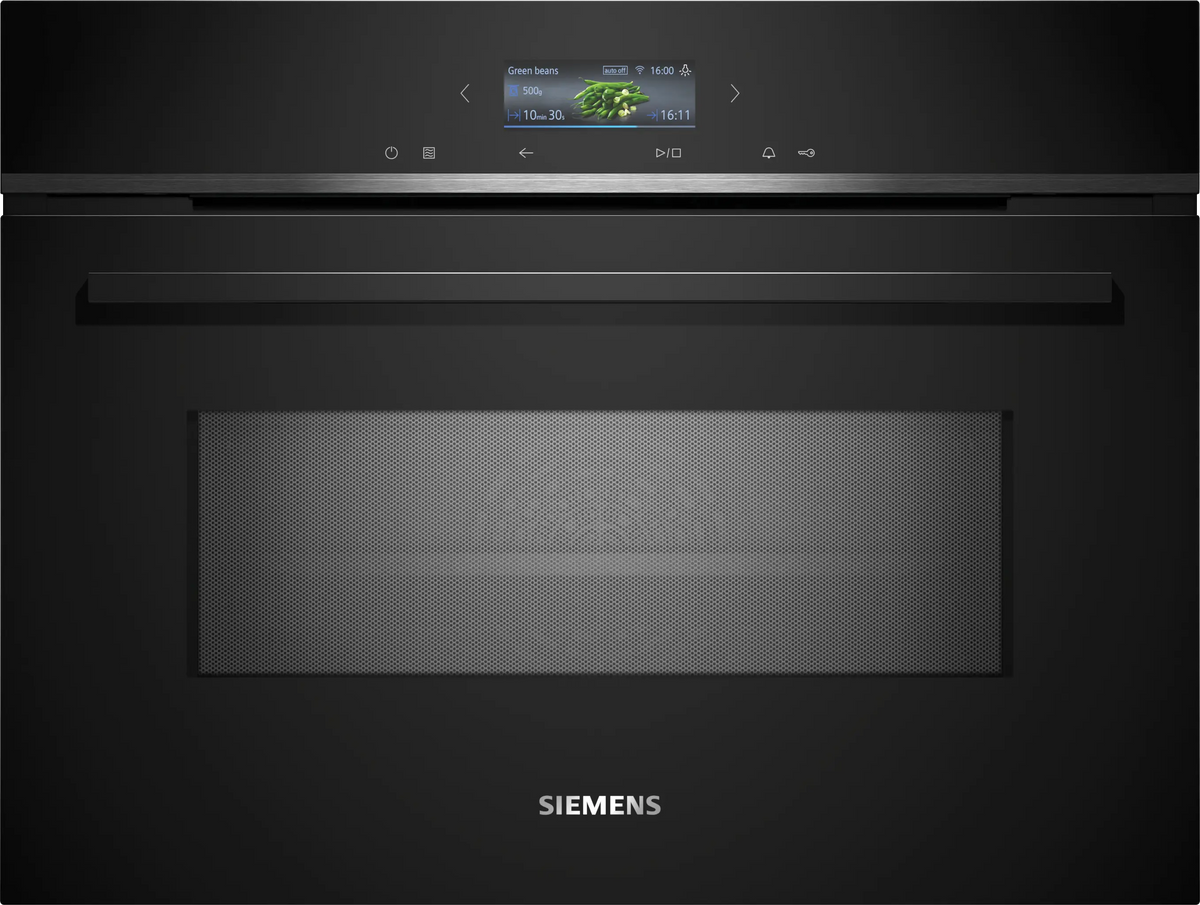 iQ700 Built-in compact oven with microwave function 60 x 45 cm Black CM724G1B1