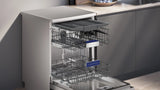 iQ500 Free-Standing Dishwasher 60 cm, Brushed Steel Anti-Fingerprint, 15 Place Settings, Wi-Fi Enabled – SN15HI00MI