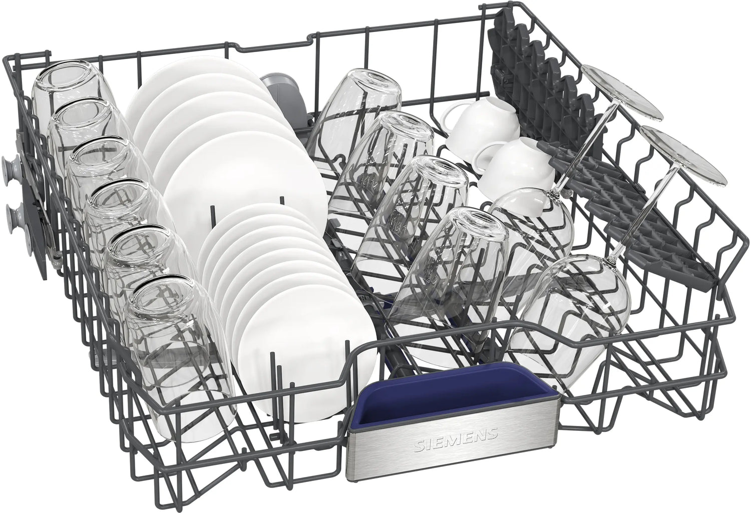 iQ500 Free-Standing Dishwasher 60 cm, Brushed Steel Anti-Fingerprint, 15 Place Settings, Wi-Fi Enabled – SN15HI00MI