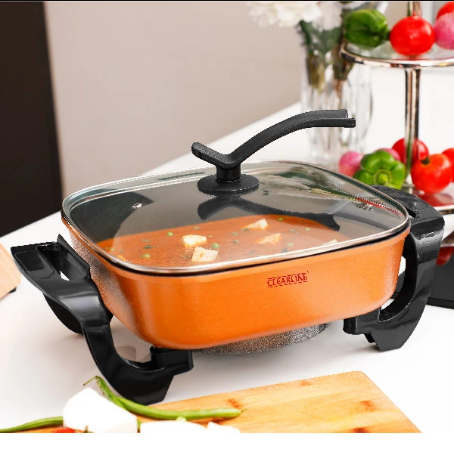 Clearline Electric Pan - Cooker - Make Curries, Pizza, Fry Vegetables