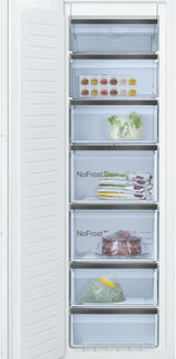 Bosch Series 8 GIN81HD31I 212L Stainless Steel No Frost Built-In Freezer