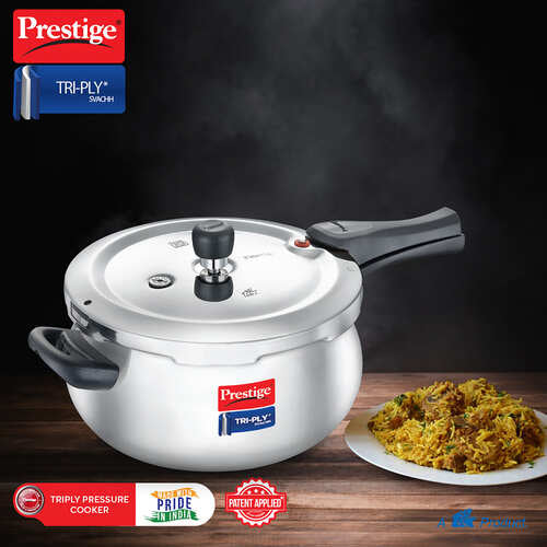 Prestige SVACHH TRI-PLY HANDI PRESSURE COOKER 5 LITRE 20707
