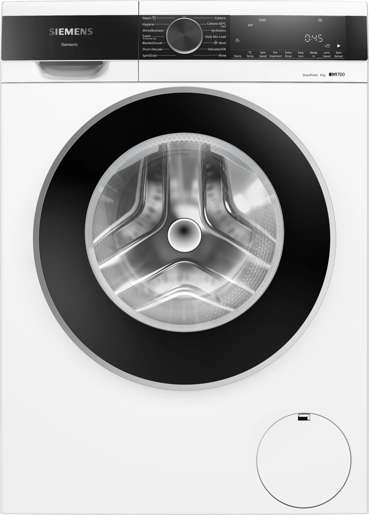 iQ500 washing machine, front loader 9 kg 1400 rpm WG44A2Z0IN (White)