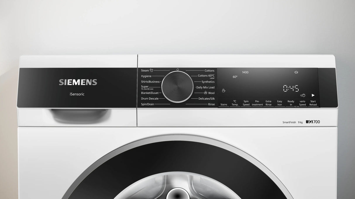 iQ500 washing machine, front loader 9 kg 1400 rpm WG44A2Z0IN (White)