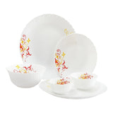 Roxx Opal Golden Crown 27 Pcs With Full Plate Dinner Set