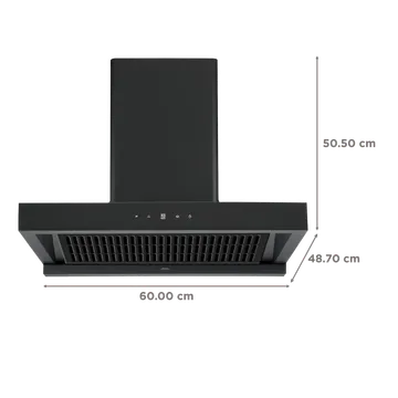 Chimney BLDC T HOOD HAC 60 LTW MS NERO, Touch With Motion Sensor