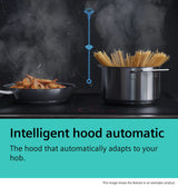 iQ300 Wall-Mounted Cooker Hood 60 cm, Clear Glass Black, iQdrive Motor, Home Connect – LC67KFN60