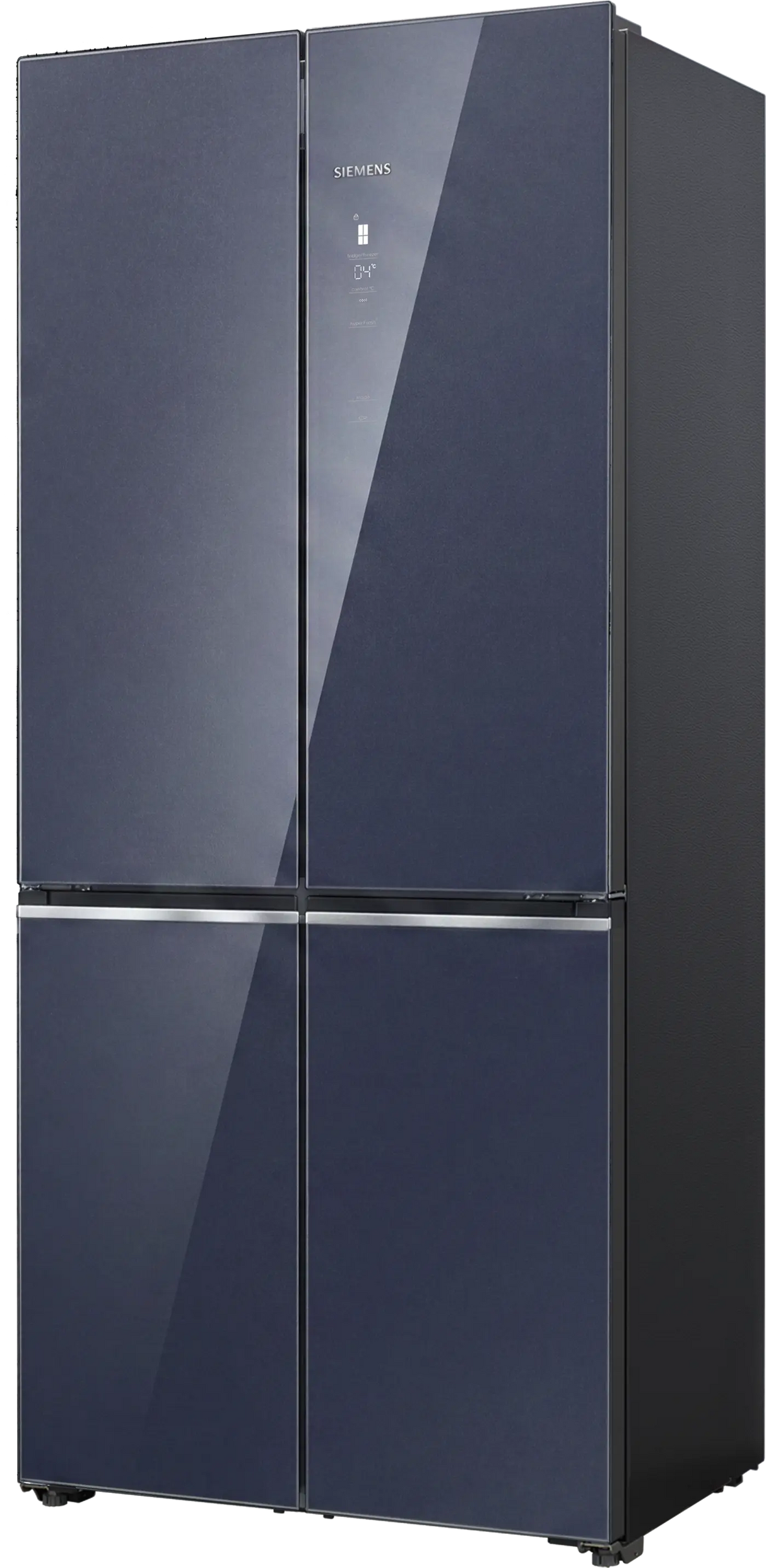iQ100 503L French Door Bottom Mount Refrigerator with Total No Frost, hyperFresh Flex & Dark Lake Glass Finish – KC88EA256I