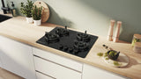 Series 4 Gas hob 70 cm Tempered glass, Black PNH7O6G20I