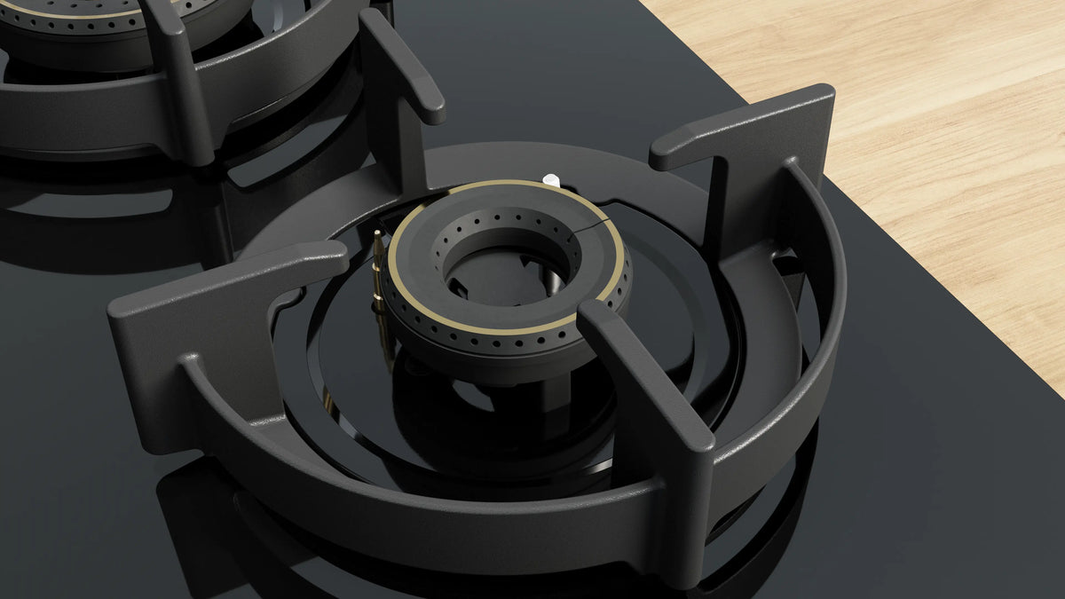 Series 4 Gas hob 70 cm Tempered glass, Black PNH7O6G20I