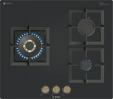 Series 4 Gas hob 60 cm Tempered glass, Black PNC6B6F20I