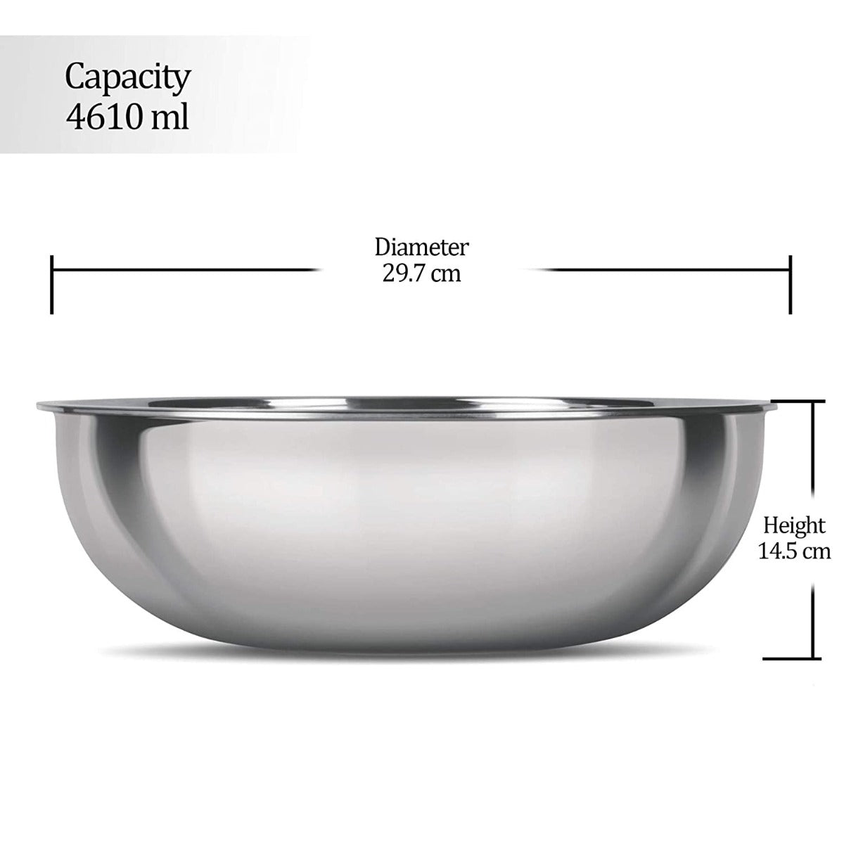 Milton Pro Cook 16 cm Triply Stainless Steel Tasla with Lid (0.8 Litre )