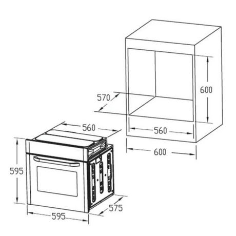 Hafele  Fm65bio 60cm 65l Built-in Microwave Oven