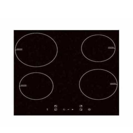 Hafele ELENA 60CM Premium Schott Glass 4 Zone 7000W with Timer Function Built-In Induction Hob 538.01.481