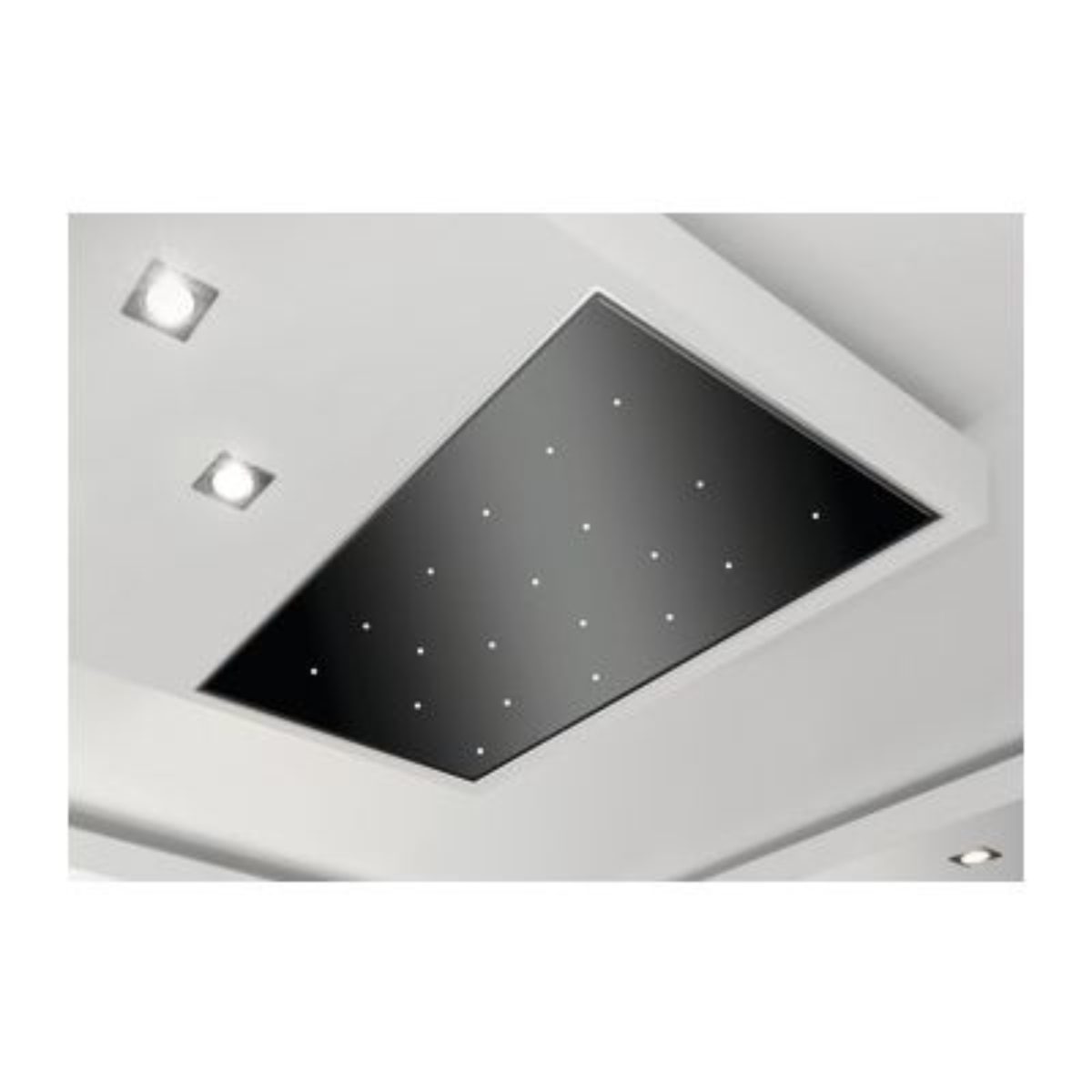 Hafele CELENA 90CM Black Full Tempered Glass Design Remote Control Ceiling Hood High Suction 534.80.998