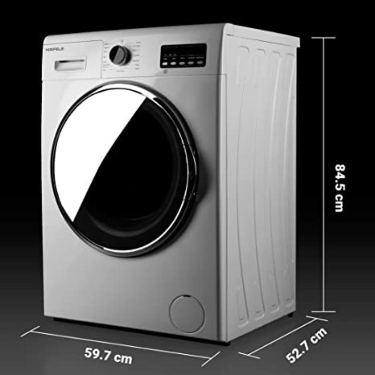 Hafele Marina 7512WD 7kg/5kg Fully-Automatic Front Loading Washing Dryer Combo with Anti-allergenic and Condenser Drying Technology Eco Logic System White 533.93.020