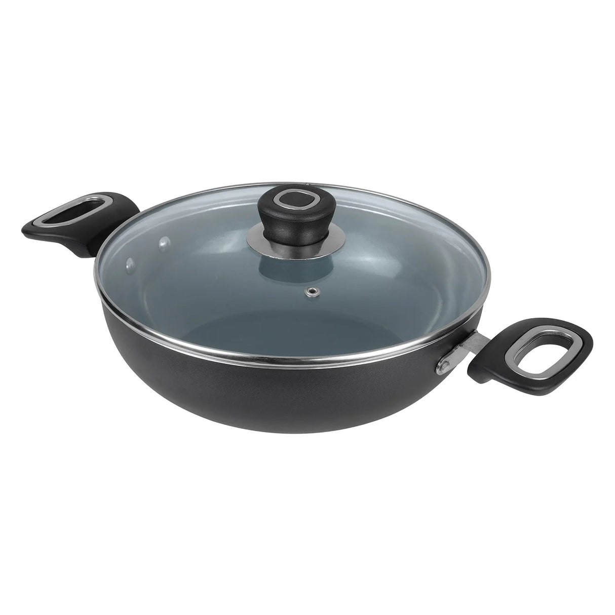 Zest Ceramica Kadai with Glass Lid - 2.5 Litre (24 cm)