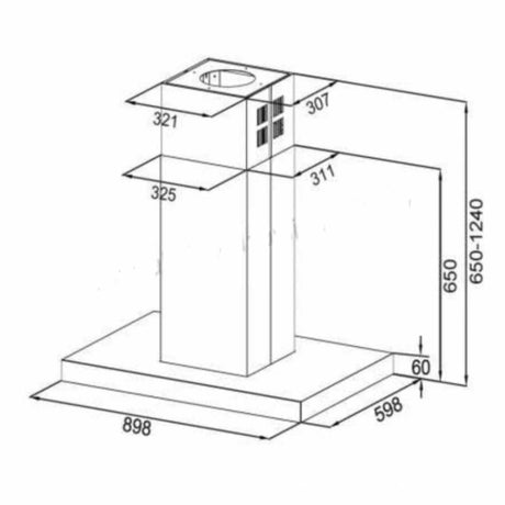 Hafele VETRA 90CM 538.81.573