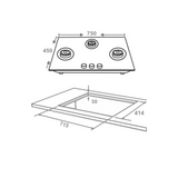 Elica Built-In Hob FLEXI DFS FB 3B 75 DX   