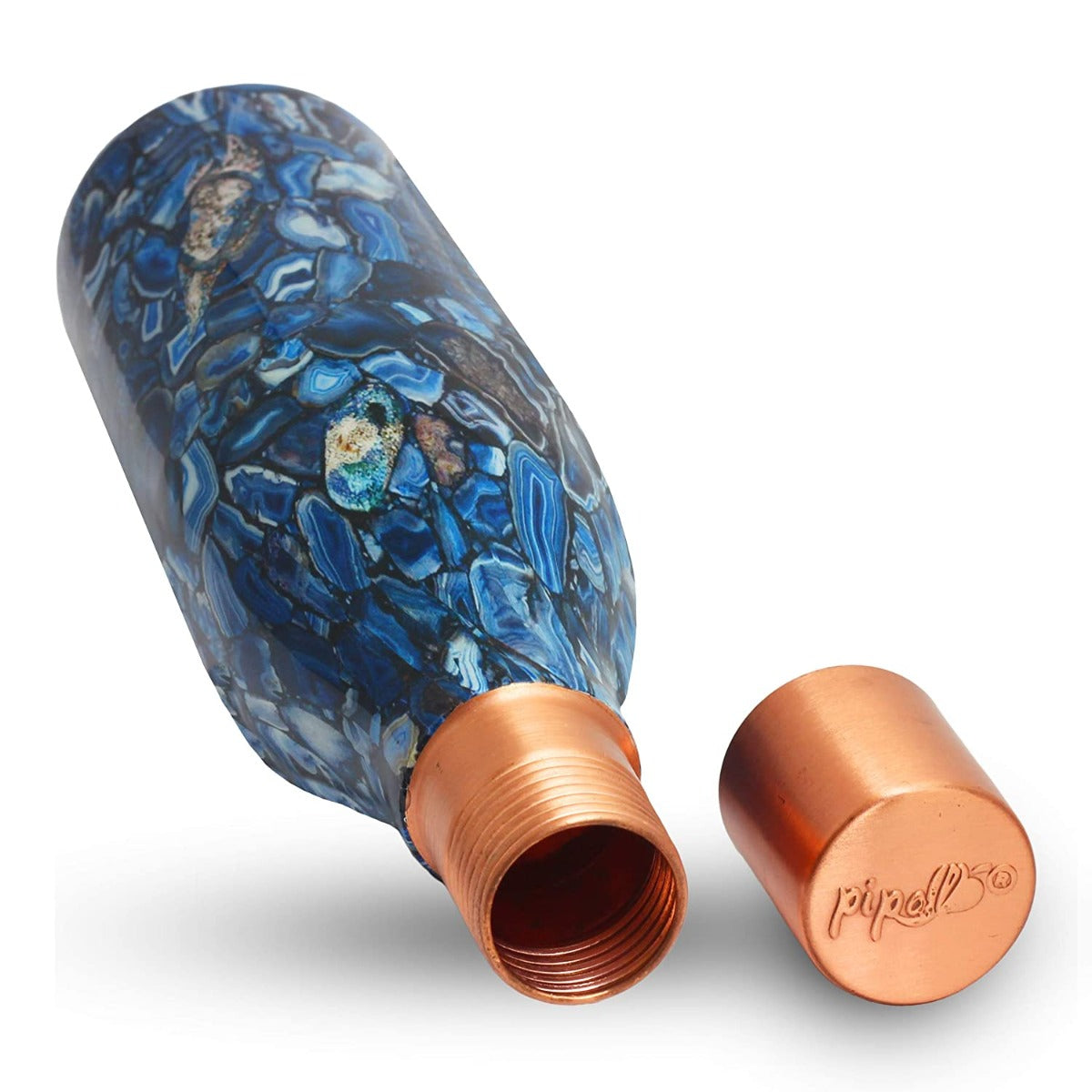 Pipal Product Llp Copper Bottle Designer 900ML (Splash)