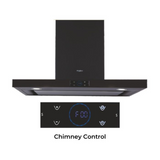 Whirlpool ZEN TQT 9W TA BLDC BK HOOD 90 cm Touch Control With Motion Sensor Wall Mounted Chimney  Black Finish