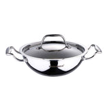 Bergner Argent Stainless Steel Kadai with Lid