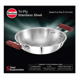 Hawkins Tri-Ply Stainless Steel Deep Fry Pan 2.5 Litre