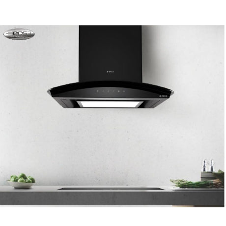 Elica Deep Silent Chimney Glace EDS PLUS HE LTW 90 NERO T4V LED P