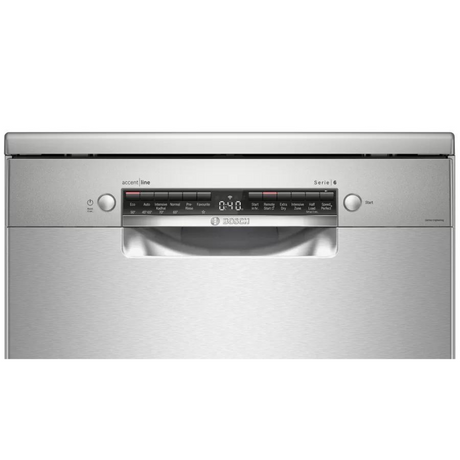 BOSCH SMS6HVI00I Series 6 Free Standing Dishwasher 60 cm Silver Inox