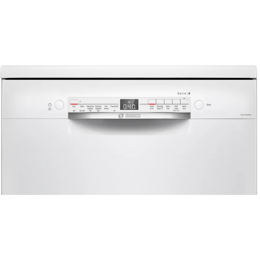 BOSCH SMS6ITW00I Series 6 Free Standing Dishwasher 60 cm White