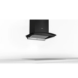 Bosch DWHA68G60I Series 4 wall-mounted cooker hood 60 cm flat black Stainless steel Touch control with LED