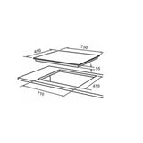 Elica Built In PRO FB MFC 3B 75 DX FFD 3 Burner