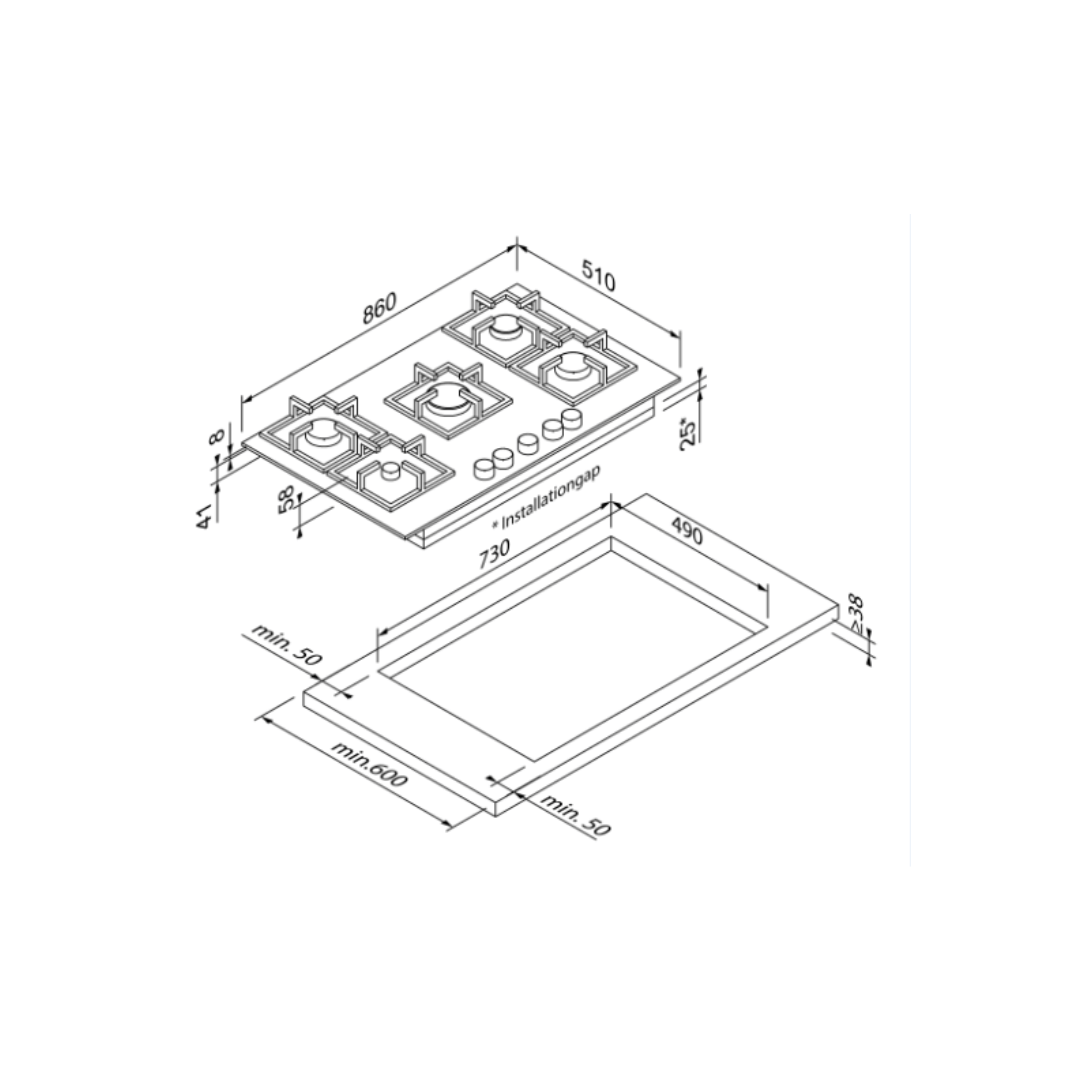 Blaupunkt By Hettich 5GH 85BB590