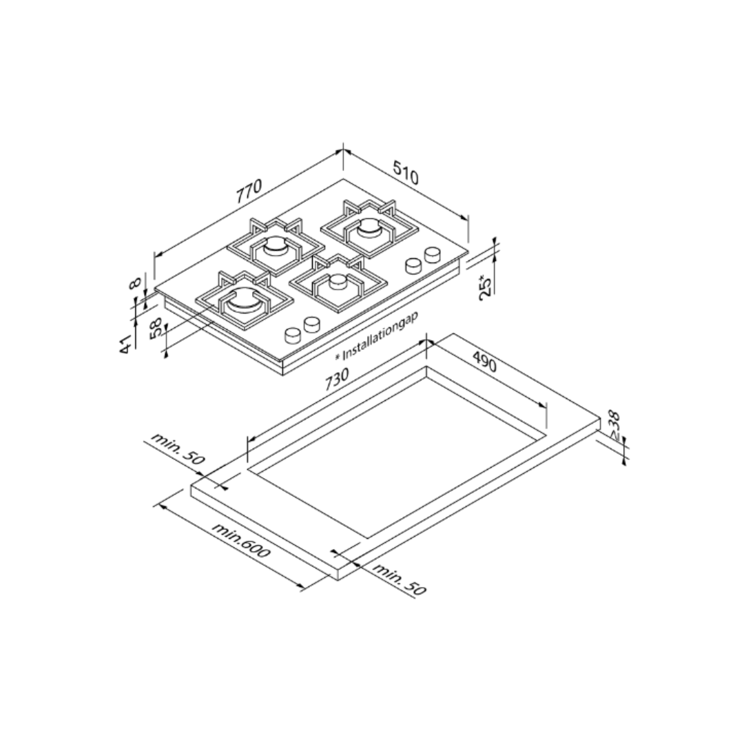 Blaupunkt By Hettich 5GH 75BB490