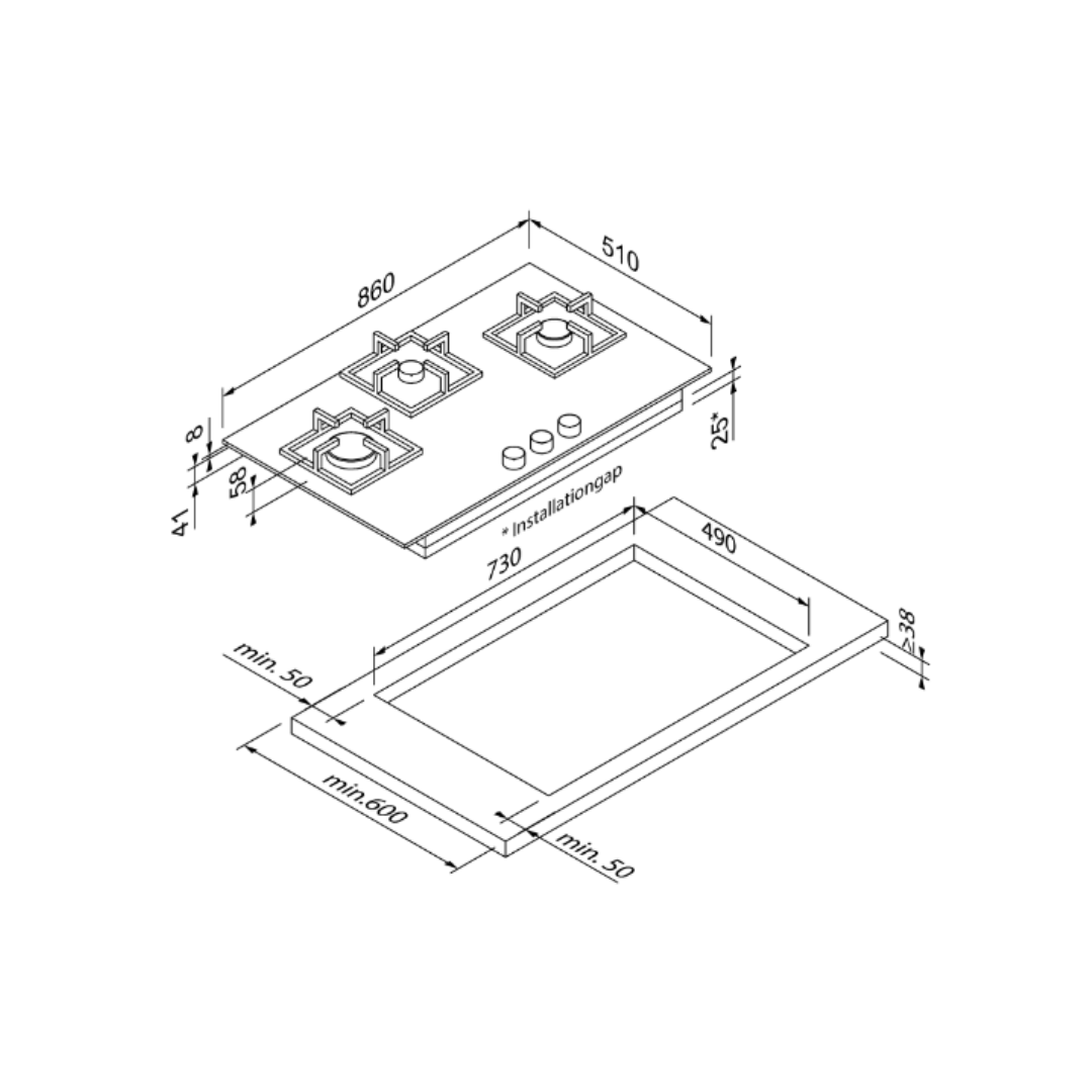 Blaupunkt By Hettich 5GH 85BB390