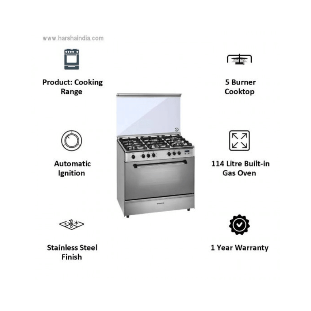 Faber 5 Burner Cooking Range FCR 114L 5B HECIR