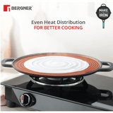 Bergner Elements Cast Iron Dosa Tawa,30 cm, Black (BG-34117)