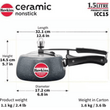 Hawkins Ceramic Nonstick 1.5 Litre