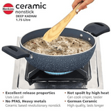 Hawkins 1.75 Litre with Ceramic Nonstick Deep Kadhai (ICK175G)

