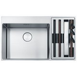 Franke BOX CENTER -BLACK SATIN FINISH (ACCESSORIES INCLUDED) BWX 220-54-27 TL RIGHT ACC IN (860x510) BLACK SATIN FINISH 127.0538.259 