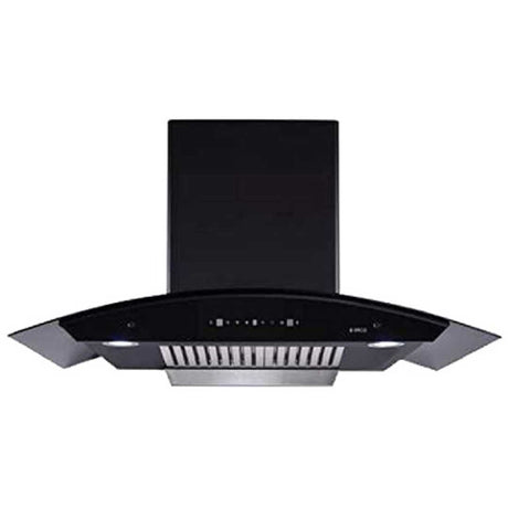 ELICA 90 CM BFCG 900 HAC MS NERO AUTO CLEAN CHIMNEY