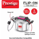 PRESTIGE 3 LITRE FLIP-ON TRI PLY SVACHH PRESSURE COOKERs (20709)