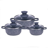 Wonderchef Granite Die-Cast Casserole Set With Lid- Granite