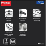 PRESTIGE 3 LITRE POPULAR STAINLESS STEEL SVACHH PRESSURE COOKERS (20172)