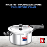 PRESTIGE 5 LITRE TRI PLY SVACHH PRESSURE COOKERS.(20703)

