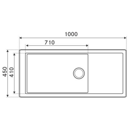 Franke Box EUROPEAN SATIN FINISH (1000x450/40x18) Stainless Steel 1mm European Satin Finish Hand Made Single Bowl Sink 127.0657.315