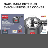 Prestige 2 Ltr Nakshatra Cute Hard Anodised Savachh Pressure Cookers (20259)