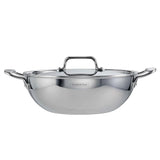 Tramontina Fusao 20cm Triply Ceramic Kadai with SS Lid